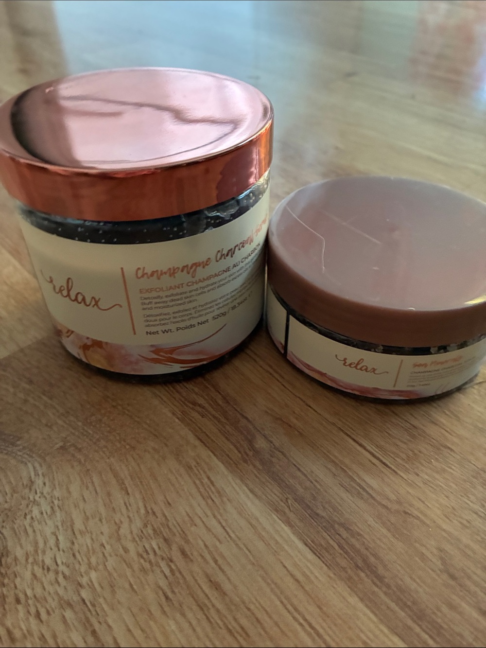 Manga Kadara  Champagne Charcoal  scrub set sealed
